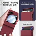 thumbnail image 2 of Compatible Wallet Case for Samsung Galaxy Z Flip 5 5G Case with Card Slot,Full Body Shockproof Cover with Screen Protector Phone Case for Samsung Z Flip 5 Wallet Case with Hinge Protection Wine, 2 of 14
