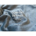 thumbnail image 5 of Brooklyn Jax Solid Plush Fleece Twin Blanket, Grey color, 5 of 7