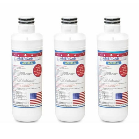 AFC® #AFC-RF-L7, Compatible with LG® LMXC23796D Refrigerator Water Filter Made in USA -3 Filters