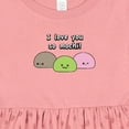 thumbnail image 4 of Inktastic I Love You So Mochi Girls Baby Dress, 4 of 5