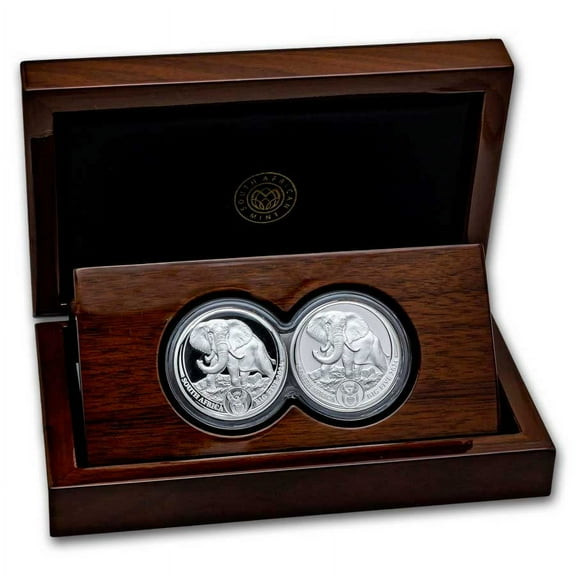 2024 South Africa 2-Coin Silver Big Five Elephant Proof Set