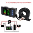 thumbnail image 2 of Medidor de Coulomb con Capacidad de Batería de 10-100 V CC, Monitor de Voltaje, Corriente y Potencia, Sensor Hall, Comprobador de Coulomb, Voltímetro de 400 A., 2 of 5