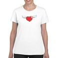 thumbnail image 1 of Winged Heart. T-Shirt Women -Engin Selcuk Designs, Female x-Large, 1 of 4