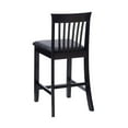 thumbnail image 6 of Riverbay Furniture 25" Transitional Wood & Faux Leather Counter Stool in Black, 6 of 16