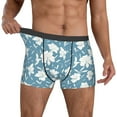 thumbnail image 2 of Kdxio Men's Boxer Briefs with Lilies Flowers Print - Comfortable and Breathable Underwear for Everyday Wear, 2 of 7