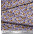 thumbnail image 3 of Soimoi Viscose Chiffon Fabric Peacock Feather Print Sewing Fabric Yard 42 Inch Wide, 3 of 3