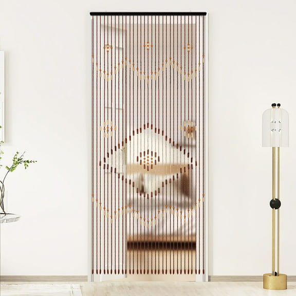 31 Line Bead Curtain, String Door Curtains Beaded Wooden Curtain For Doorway Home Doorways, Wardrobes, Windows, Bedroom Doors,etc