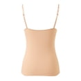 thumbnail image 5 of vigerkar 2025 Summer Camisole for Women Built in Bra Wireless Fabric Support Spaghetti Strap Short Cami Beige, M, 5 of 7