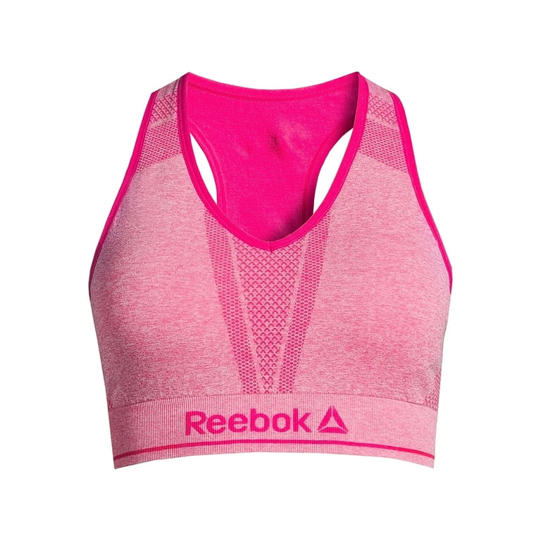 Sports Bras  Reebok Womens Workout Ready High Neck Sports Bra Twisted  Coral > FD Women College