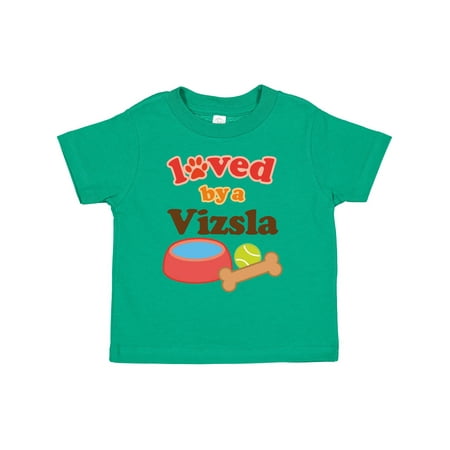 

Inktastic Vizsla Loved by a (Dog Breed) Gift Toddler Boy or Toddler Girl T-Shirt