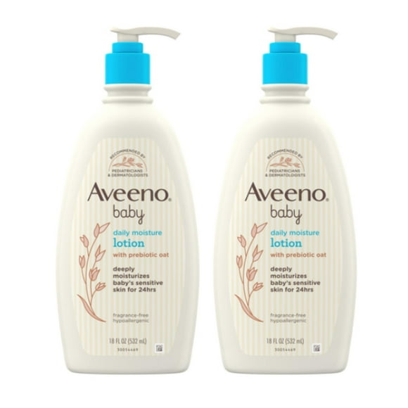 Loción corporal Aveeno Baby Daily Moisture para piel sensible 530 ml