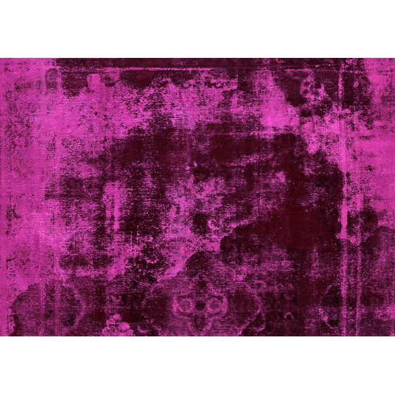 Ahgly Company Indoor Rectangle Abstract Pink Modern Area Rugs, 2' x 4'