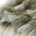 thumbnail image 4 of Tanhomme Women's Long Tulle Tutu Skirts Tiered Skirt Petticoat Women's A Line Tulle Party Dinner Tutu Skirt Brown Stretchy High Waisted Flared Skirt, 4 of 6