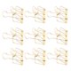thumbnail image 5 of 30 clips de alambre para encuadernación de 2.0 in de ancho, huecos, de metal fuerte, de amplia aplicación, para el hogar, oficina, escuela, color dorado, 5 of 5