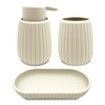 thumbnail image 2 of Mainstays 3-Piece Bathroom Accessory Set, French Oak, 2 of 11