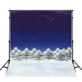 thumbnail image 1 of EREHome Polyester Fabric 5x7ft Purple Starry sky Photography Backdrops White Snow Background for Photo Shoot Backdrop Props, 1 of 2