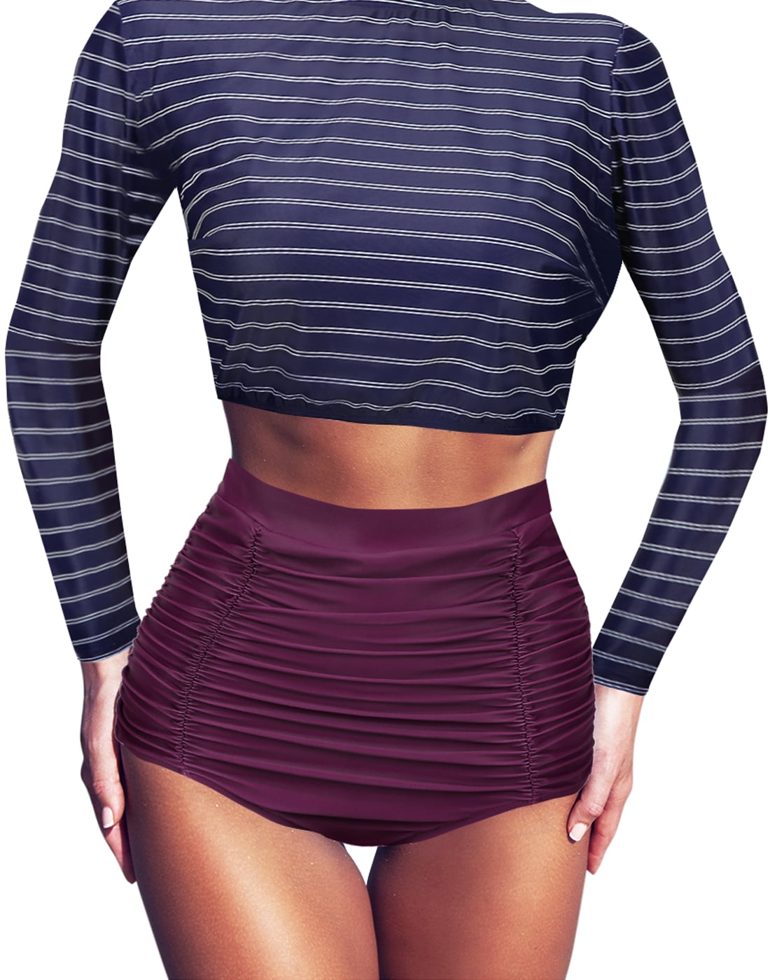 women's rash guard swim top