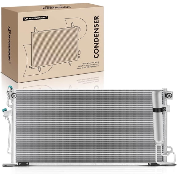 A-Premium Air Conditioning A/C Condenser Compatible with Mitsubishi Lancer 2002-2003 L4 2.0L, Replace# CN3102PFC, MR500441