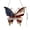 A, variant on Patriotic Sun Catcher, 4th of July Butterfly Decor, Red White Blue Acrylic Ornament, Independence Day Window Hanger, Americana Garden Accent, Holiday Light Catcher, Memorial Day Wall Decor