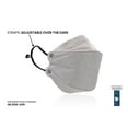 thumbnail image 3 of WellBefore KN95 Respirator Masks, Silver, Medium, 4-Ply, Adjustable, 10-Pack, Individually Wrapped, 3 of 6