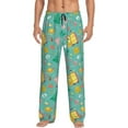 thumbnail image 2 of Goofa Happy Summer Printed Soft Pajama Pants for Men, Wide Leg Comfy Casual Lounge Yoga Pants-Medium, 2 of 9