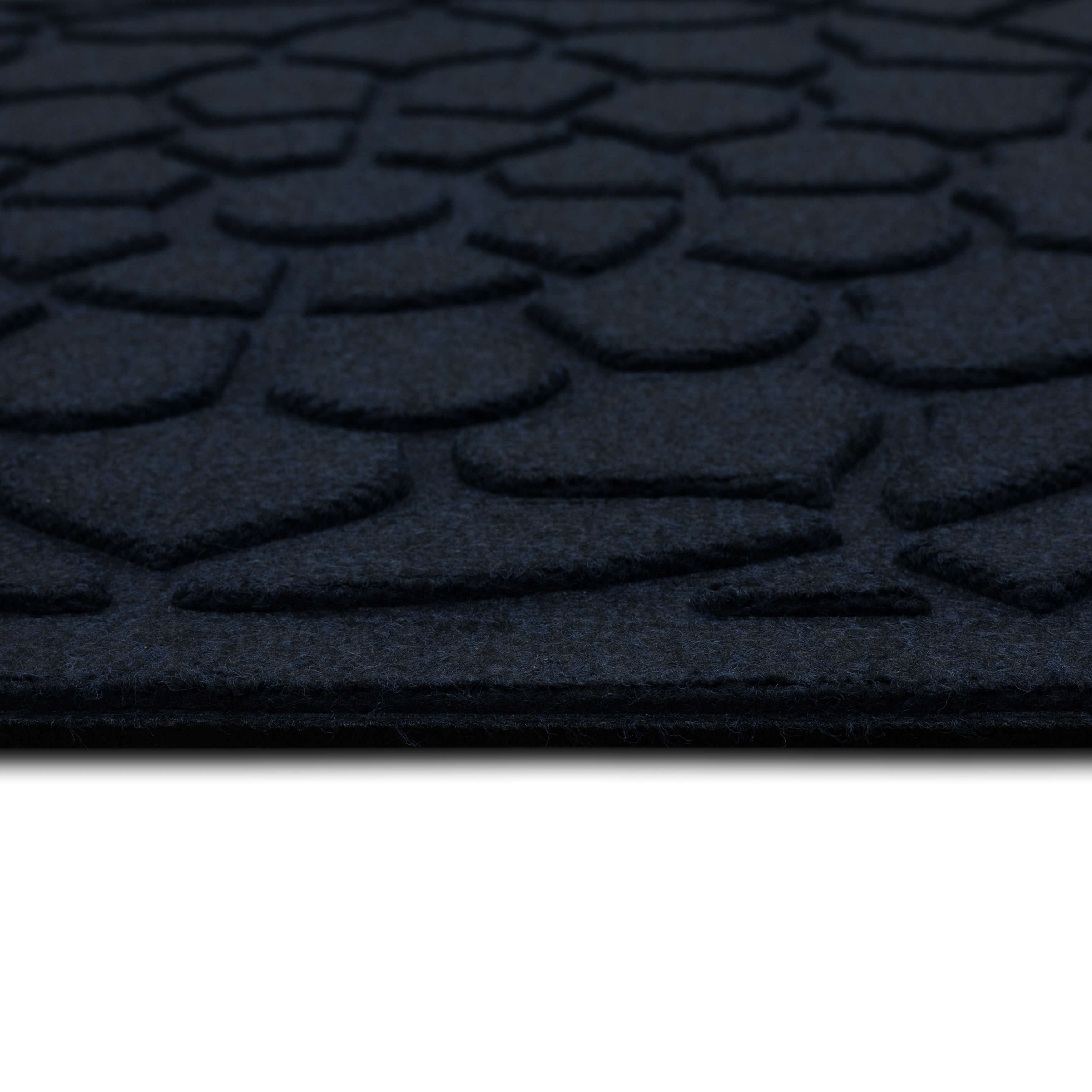 Mohawk Home Entry Recycled Rubber Non-Slip Indoor Outdoor Stoney Medallion Blue Oversize Doormat, 2' X 4'