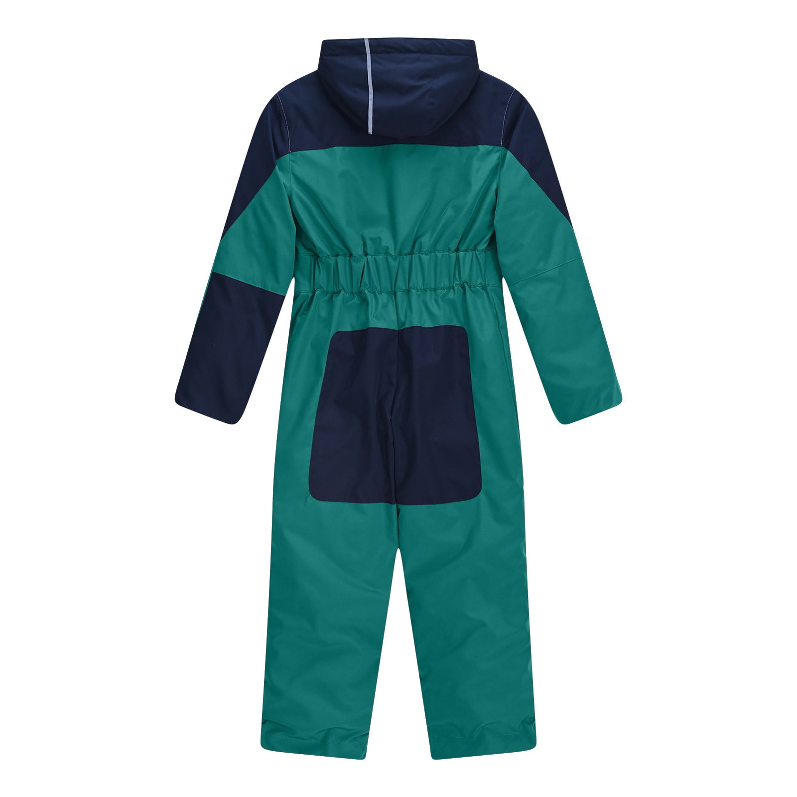 FNFYFH Girls Boys One Piece Snowsuit Waterproof Windproof Ski Snow Hooded Coveralls Winter Outdoor Jumpsuits