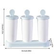thumbnail image 4 of Bewildely Molde de silicona para hacer cubitos de hielo, 3 uds., bandeja para cubitos de hielo en forma de panal, molde de silicona Magnum, molde de grado Cocina y Comedor Azul Bewildely HA004944-02, 4 of 6