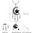 thumbnail image 2 of Cremation Urn Necklace for Ashes Moon and Star Dream Catcher Cremation Jewelry Ashes Holder Keepsake Pendant for Human Pet, 2 of 7