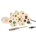 thumbnail image 2 of Tablero ocupado Montessori, tablero de interruptor de luz divertido, actividades de aprendizaje preescolar, tablero sensorial de aprendizaje electróni, 2 of 9