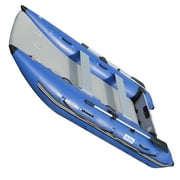 BRIS Inflatable Catamaran 11 ft Dinghy Mini Cat Boat with Foot Pump, Repair Kit