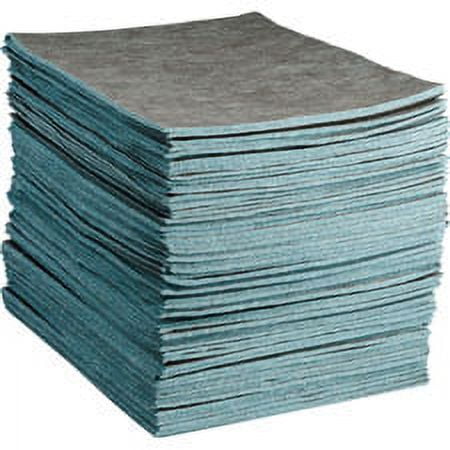 Brady Sorbent Pad, 32 gal, 16 in x 18 in, Universal, White, 100 PK RFDP300