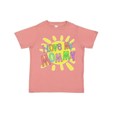 

Inktastic I Love my Mommy- sun and rainbow letters Gift Toddler Boy or Toddler Girl T-Shirt