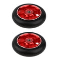 thumbnail image 1 of 2 Pcs Roues en Alliage d'Aluminium 100 avec Roulement, Rouge, 1 of 8