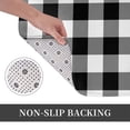 thumbnail image 3 of Kdxio White And Black Plaid,16" x 24", Non-Slip Front Door Mats,Outdoor Welcome Mat Washable, 3 of 9