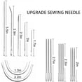 thumbnail image 2 of 29 Pack Upholstery Repair Kit, Leather Craft Sewing Tools Needles Canvas Thread and Needles Tape Measure Stitching Needles for Leather Repair Kit (8Colors), 2 of 7