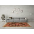 thumbnail image 3 of Ahgly Company Indoor Square Persian Brown Traditional Area Rugs, 5' Square, 3 of 4