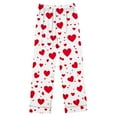 thumbnail image 6 of Riecok Womens Pajama Sets Valentine's Day Long Sleeve Button down Shirts and Pants Heart Print Comfortable Soft Sleepwear, 6 of 7