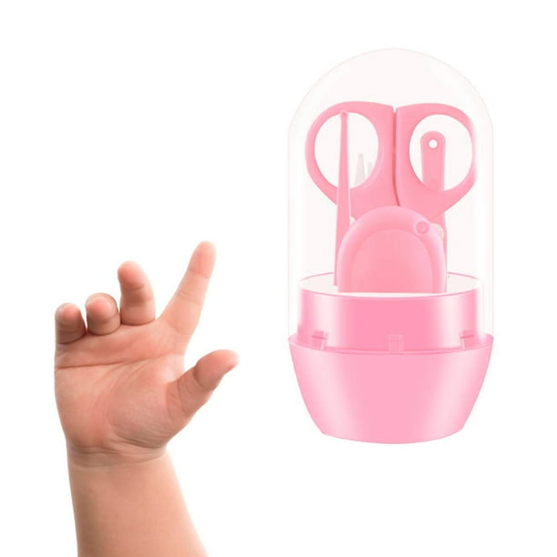 Kit Cortauñas + Tijeras + Pinzas + Limador para Bebé - Amababy - Incluye Estuche
