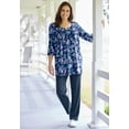 thumbnail image 4 of Woman Within Plus Size Tall 7-Day Knit Straight-Leg Pull-On Pants, 4 of 5