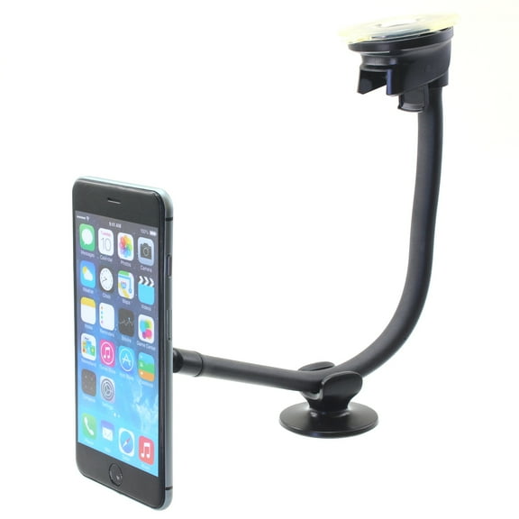 Car Mount for Samsung Galaxy S24/Ultra/Plus Phone - Magnetic Holder Dash Windshield Strong Grip Long Gooseneck Strong Magnets for Galaxy S24/Ultra/Plus