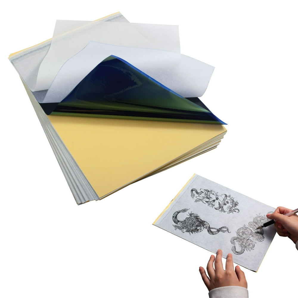 Zodaca 50 Sheets Tattoo Transfer Paper, A4 Size Stencil Transfer