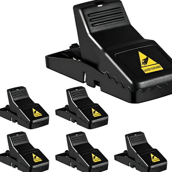 FACEGA Mouse Traps,Mice Traps for House,Small Mice Trap Indoor Quick Effective Sanitary Safe Mousetrap Catcher for Family and Pet - 6 Pack