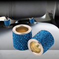 thumbnail image 1 of 2 Piezas de Cristal de Diamante para Reposacabezas de Coche, Reposacabezas, Anillos, Decoración Brillante, Fácil de Instalar, Diámetro Interior de 0,6 Azul 02 shamjiam Collares de reposacabezas de coche, 1 of 8