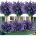 thumbnail image 6 of SEELOK 8 Bundles Artificial Lavender Flowers Outdoors Fake Lavender Plants Faux for Garden Porch Window Box Decor, 6 of 6