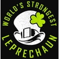 thumbnail image 2 of Men's Lost Gods St. Patrick's Day World's Strongest Leprechaun Distressed  Tank Top Black Large, 2 of 5