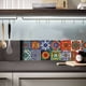 thumbnail image 4 of 192 Piezas Autoadhesivo Mosaico Ladrillo Azulejo Etiqueta 3D Cocina BañO Pegatinas de Pared -10X10Cm, 4 of 5