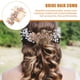 thumbnail image 3 of KAKOWELY Peineta de flores para el cabello, elegante peineta lateral para novia, peineta para el cabello de boda, tocado, 3 of 4