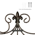 thumbnail image 4 of Medallion Metal Wall Art- 14.25 Inch Square Open Edge Metal Home Decor, Hand Crafted with Distressed Finish- Mounting Screws Included by Lavish Home, 4 of 8