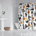 thumbnail image 2 of Halloween Gravestones Ghosts and Pumpkins Shower Curtain 84"x72" ,Bathroom Decorative Shower Curtains Set with 12 Hooks,Modern Waterproof Washable Shower Curtain, 2 of 6